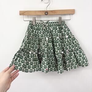 Pink Chicken Skirt Girls 6Y Elastic Waist Party Boho Tiered Luxe Comfy Cotton